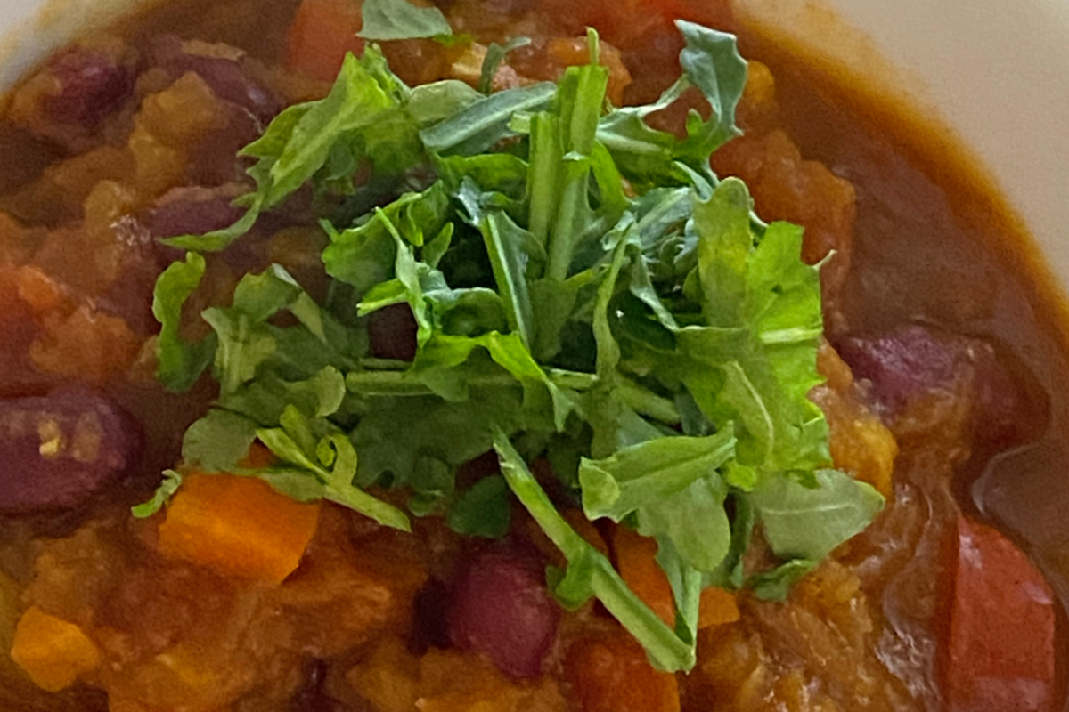 Delicious Vegan Roasted Pumpkin Chili
